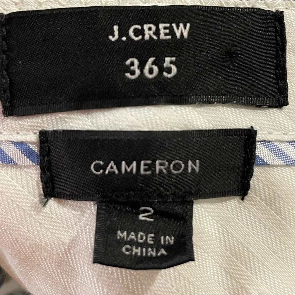 J. Crew Cameron White Pants